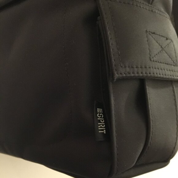 ESPRIT VINTAGE Authentic Nylon Backpack NEW with TAGS - Black - Picture 14 of 16